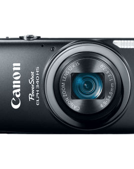 Canon PowerShot ELPH 340 HS 16MP Digital Camera Black